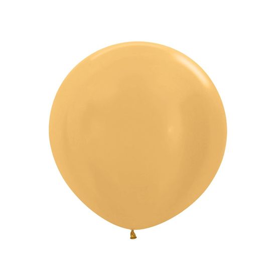 Balão Látex Metal Dourado 36