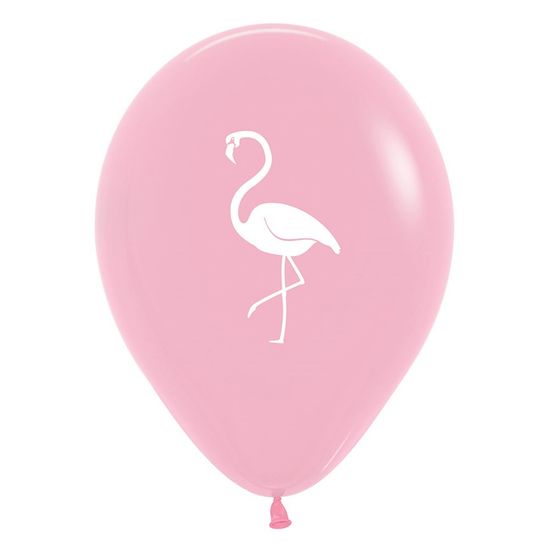 Balão Látex Impressão 2 Lados Fashion Flamingo Sortido 12