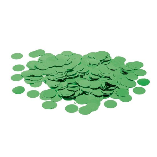 Confete Metálico Bola Verde 1,5 cm - 100 Gramas