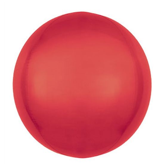 Balão Bolha Metal Vermelho 24'' / 60cm