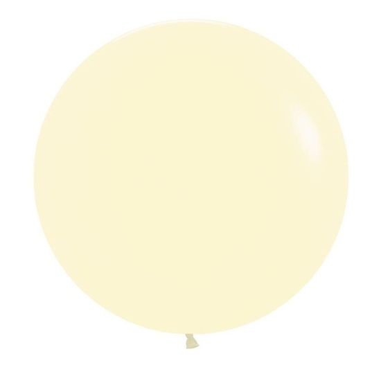 Balão Gigante Látex Pastel Mate Amarelo 24