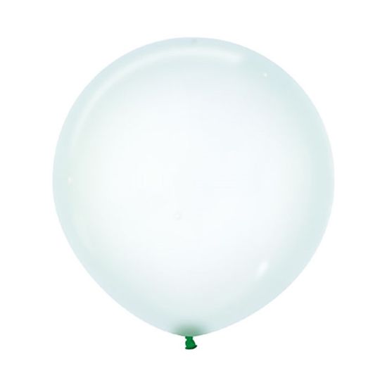 Balão Gigante Látex Cristal Pastel Verde 24