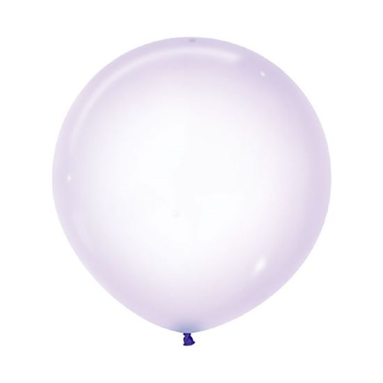 Balão Gigante Látex Cristal Pastel Lilás 24