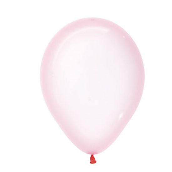 Balão Látex Cristal Pastel Rosa 12