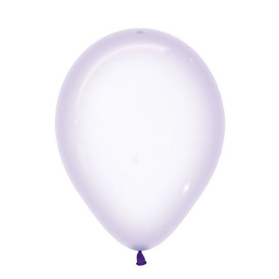 Balão Látex Cristal Pastel Lilás 12