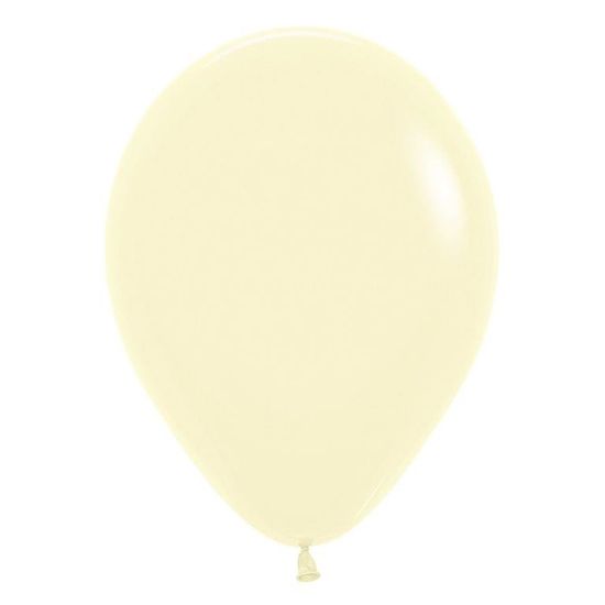 Balão Látex Pastel Mate Amarelo 15