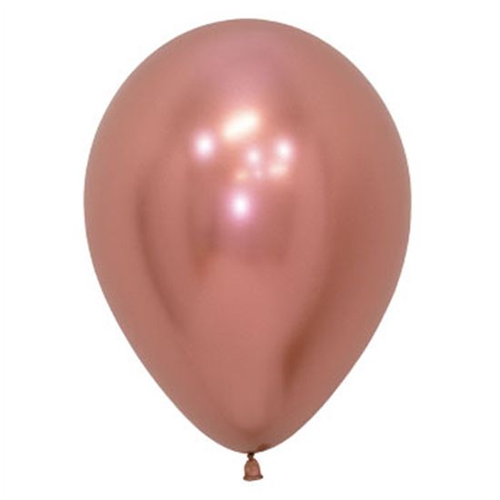 Balão Látex Reflex Rose Gold 12