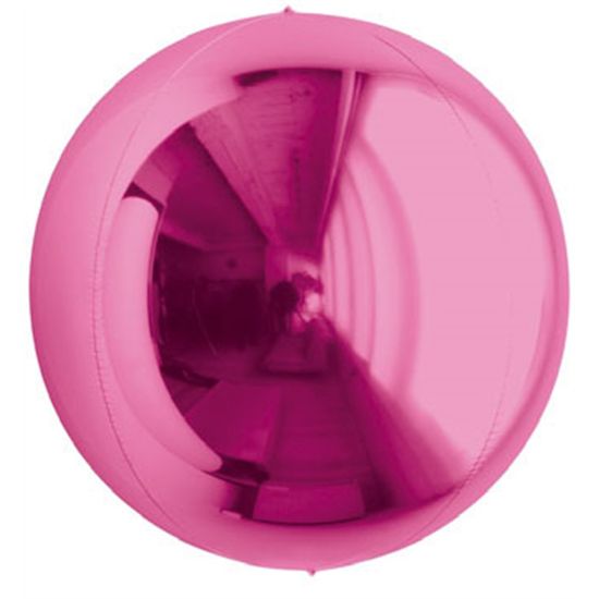 Balão Metalizado Redondo Esfera Pink 24'' / 60cm