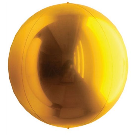 Balão Metalizado Redondo Esfera Ouro 24'' / 60cm