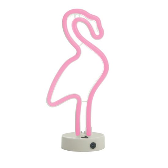 Silhueta de Led Flamingo Rosa 14x10x32