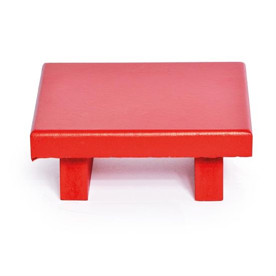 Mini Bandeja Quadrada Vermelho 12x12x4,5