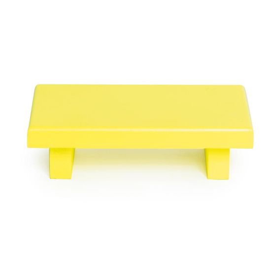 Mini Bandeja Retângular Amarelo Neon 16x10x4