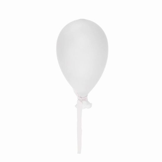 Balão de Vidro Fosco Branco 9x15