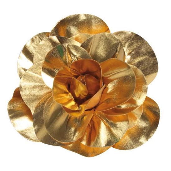 Flores Decorativas para Painel Ouro 30 cm
