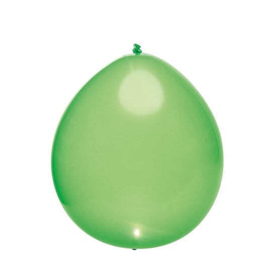 Balão com Led Perolado Verde - 5 Peças