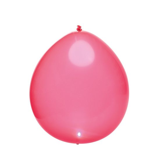 Balão com Led Perolado Rosa - 5 Peças