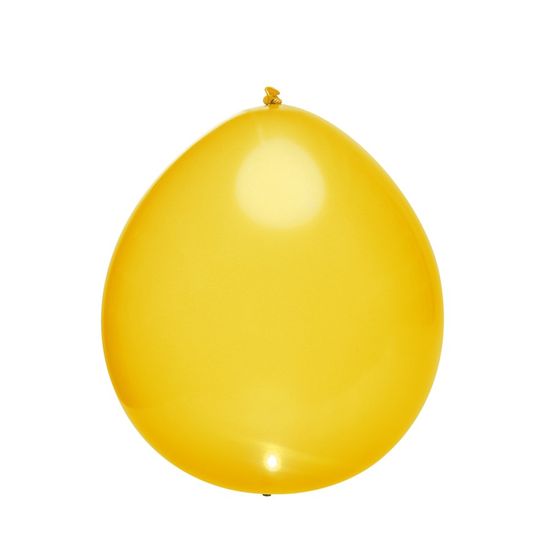 Balão com Led Perolado Amarelo - 5 Peças