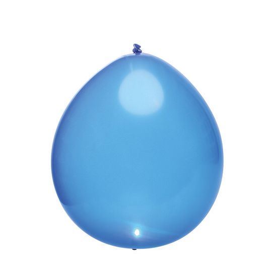 Balão com Led Perolado Azul - 5 Peças