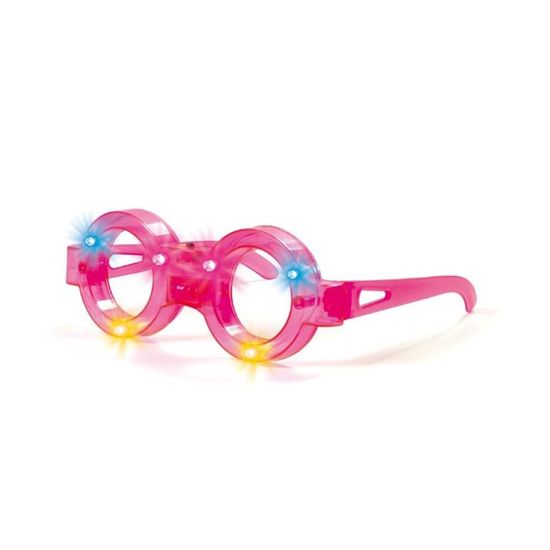 Acessório Óculos com Led Redondo Pink