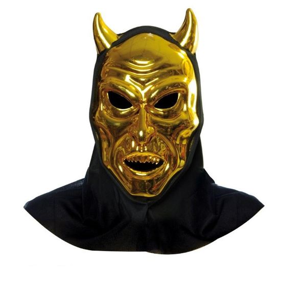 Acessório Máscara de Terror Lucifer Ouro