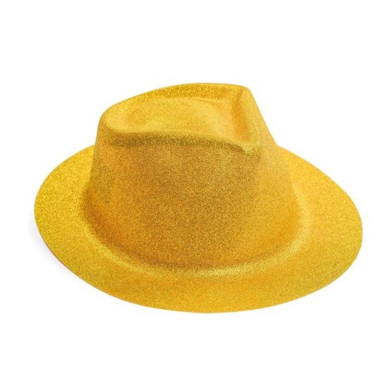 Acessório Chapéu Panama Dourado
