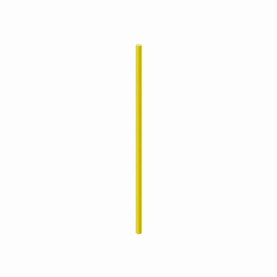 Canudo de Papel Liso Amarelo - Pacote com 20 Unidades Canudo de Papel Liso Amarelo - 20 un