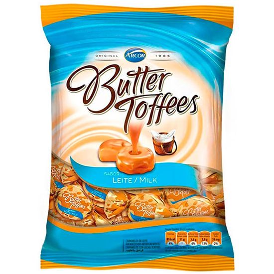 Bala Butter Toffees Leite 500g - Arcor