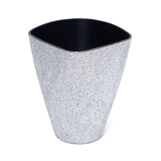 Vaso Decorativo Grande Prata 13X7,5X16,5