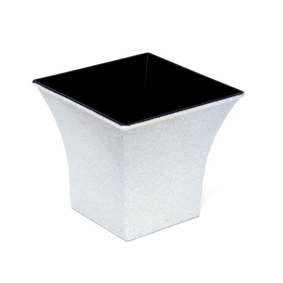 Vaso Decorativo Quadrado Branco 12X7,5X11