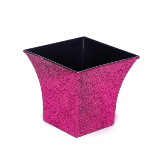 Vaso Decorativo Quadrado Pink 12X7,5X11