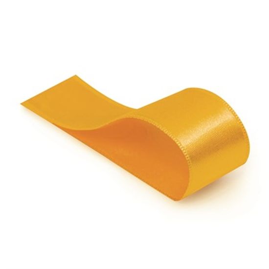 Fita Cetim Liso Amarelo Gema 21,5mmx10m