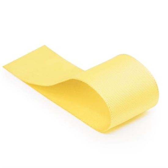 Fita Gorgurão Liso Amarelo Bebê 21,5mmx10m