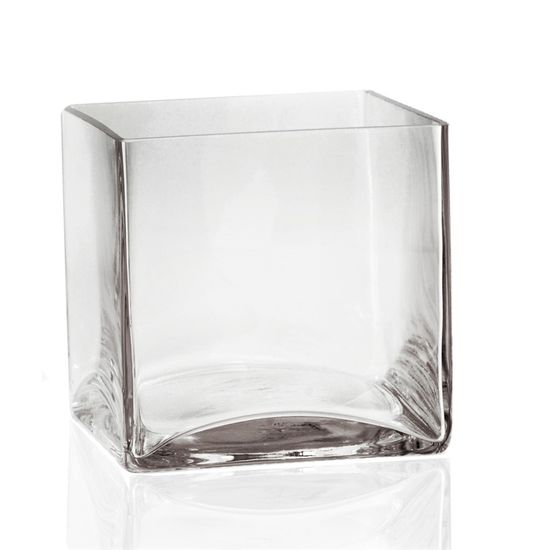 Vaso de Vidro Transparente M 12x12x12