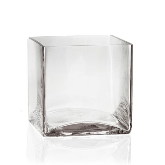 Vaso de Vidro Transparente P 8x8x10,5