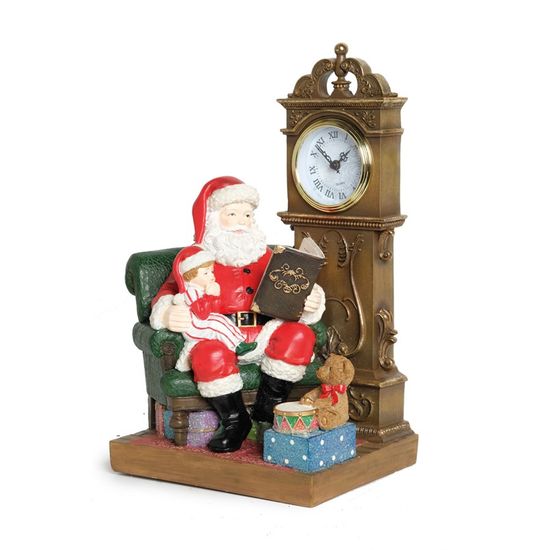 Noel na Poltrona com Relógio Colorido