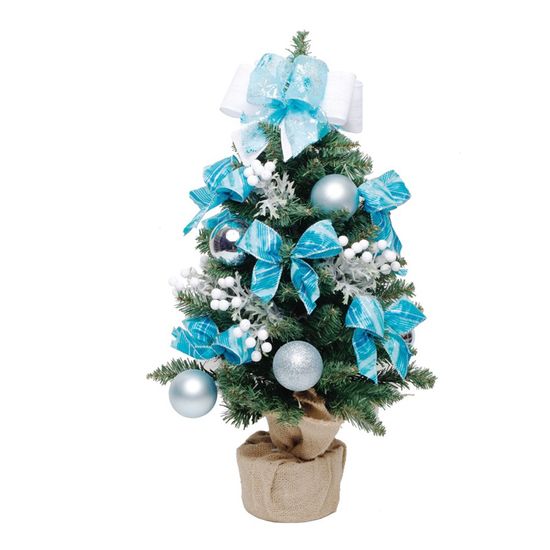 Saia Para Árvore De Natal De Poliéster Nome do Feriado Azul da