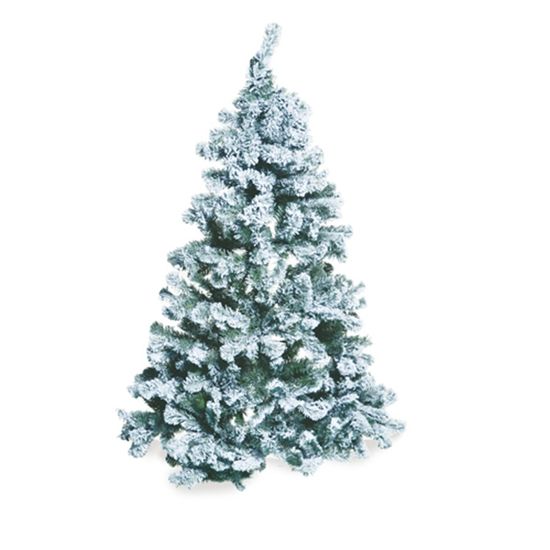 Árvore Natal com Neve Verde e Branca