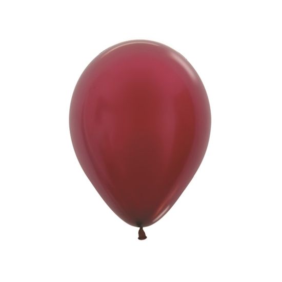 Balão Látex Metal Bordô 5