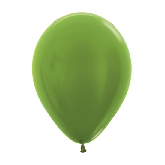 Balão Látex Metal Verde Lima 5