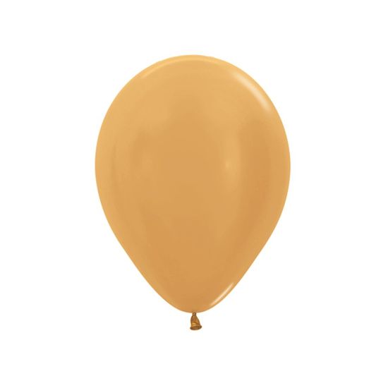 Balão Látex Metal Dourado 5