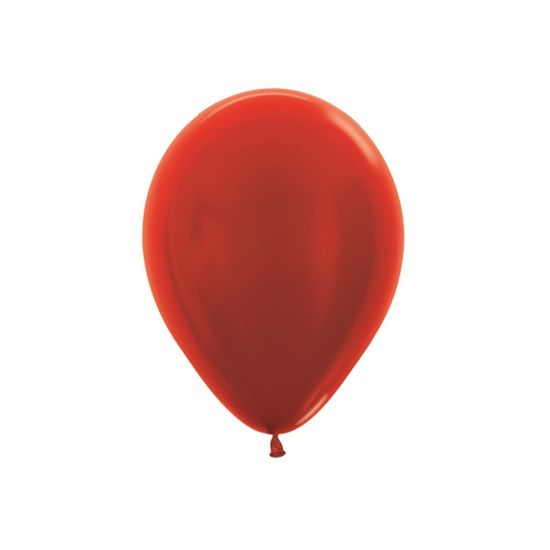 Balão Látex Metal Vermelho 5