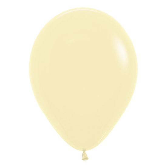 Balão Látex Pastel Mate Amarelo 5