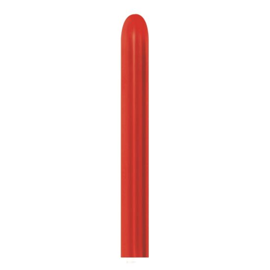 Balão Látex Twist Metal Vermelho 260'' / 5x150cm - 50 Un