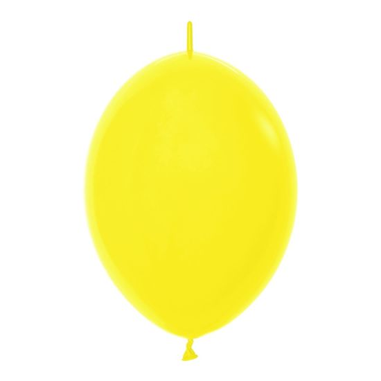 Balão Látex Fashion Amarelo Lol 12'' / 30cm - 50 Un