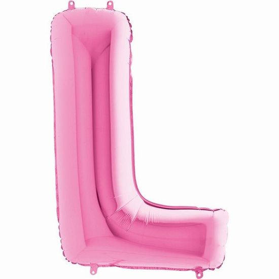 Balão Metalizado Letra L Pink 40'' / 101cm