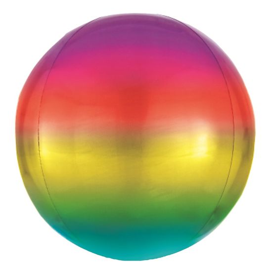 Balão Bolha Metal Degrade Color 18