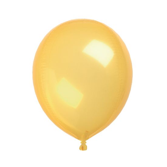 Balão Clear Gota Amarelo 15'' / 38cm