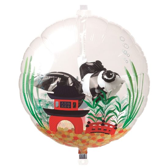 Balão Clear Aquário Peixe Panda Sonolento 20'' / 50cm