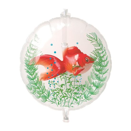 Balão Clear Aquário Peixe Ryukin 20'' / 50cm