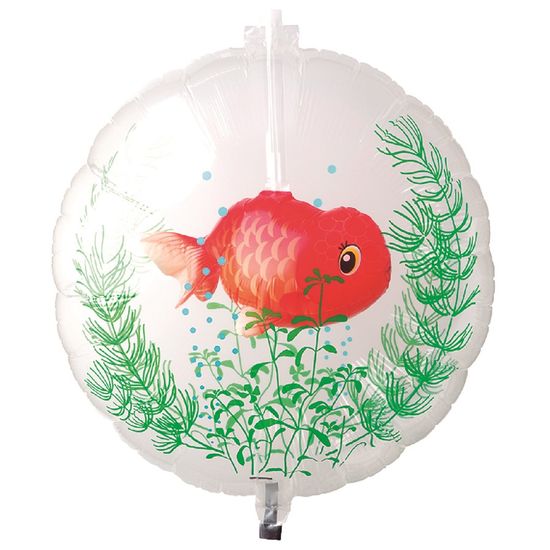 Balão Clear Aquário Peixe Ranchu 20'' / 50cm